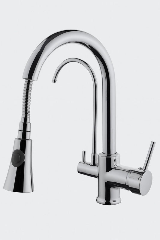 Arıtmalı Spiralli Mutfak Eviye Bataryası